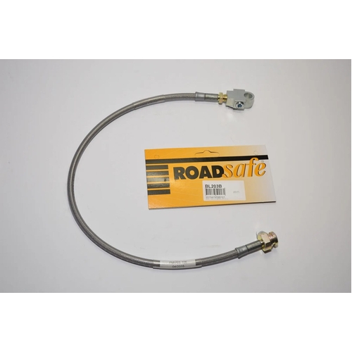 Roadsafe Braided Extended Brake Line - Front Left (Patrol GU ABS 5-6in Lift)