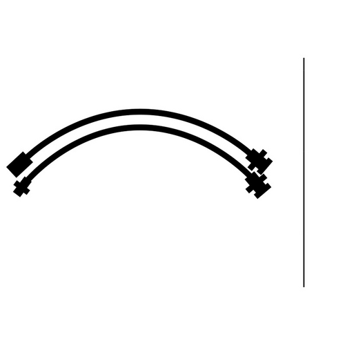 Tough Dog Brake Hose Kit LC 80/105 | 80 & 105 Series Non-ABS - Rubber
